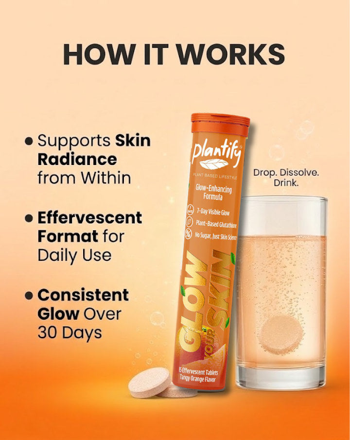 1 Fizzy Tablet a Day. Glow From Within