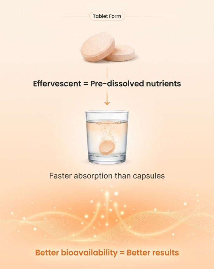 1 Fizzy Tablet a Day. Glow From Within
