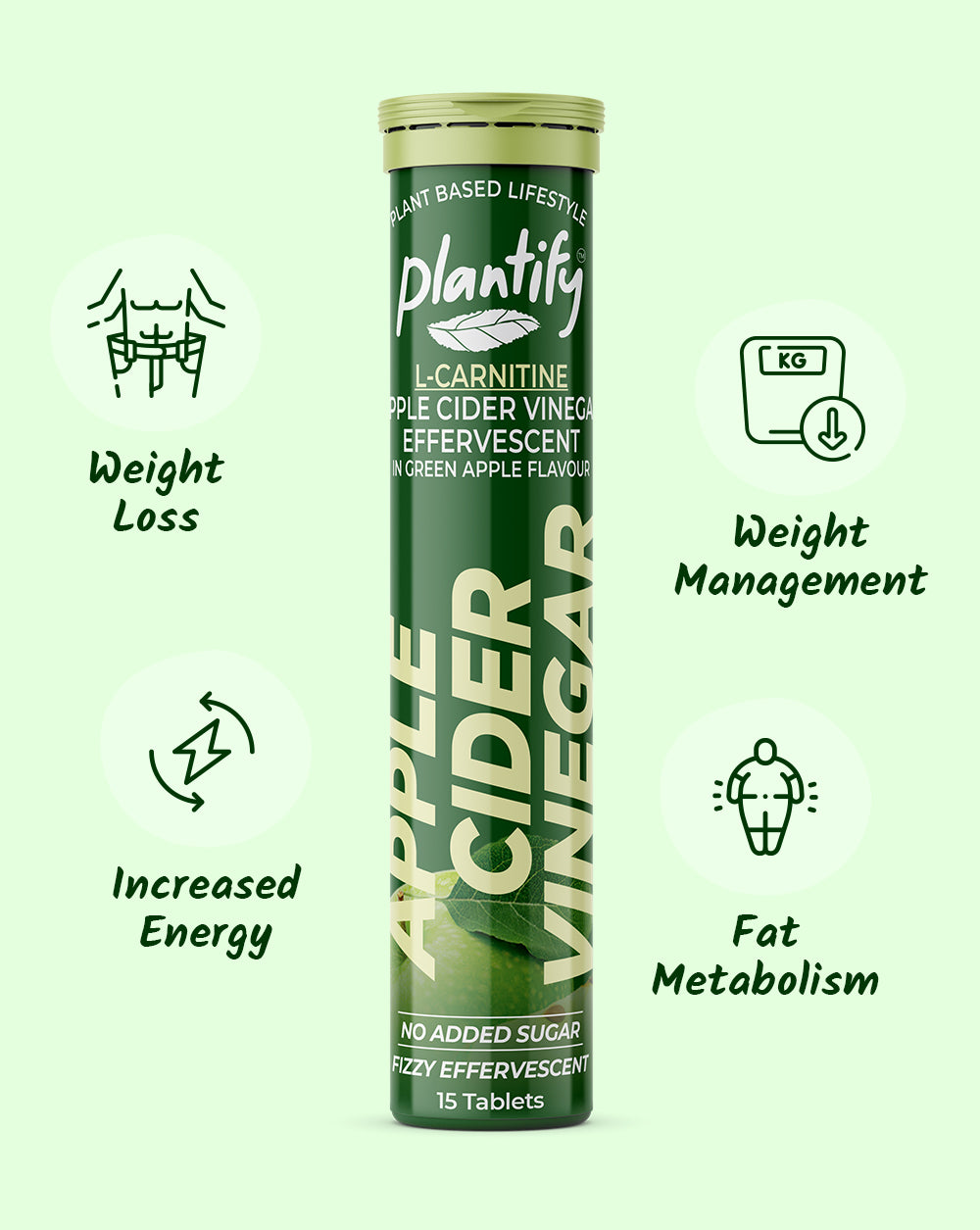 L- Carnitine Apple Cider Vinegar Effervescent Tablets