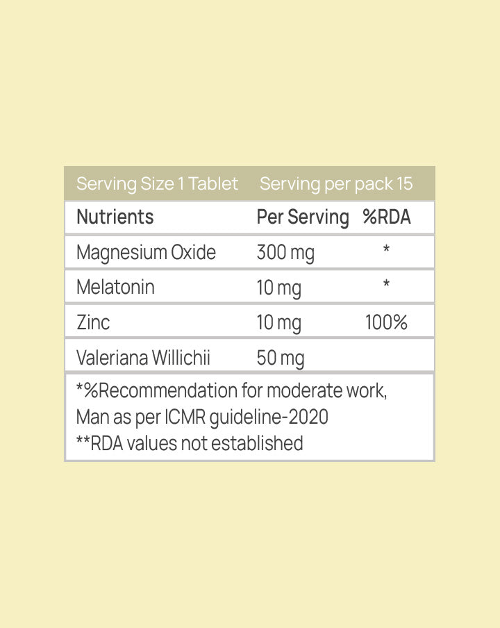 Deep Sleep Aid Effervescent Tablets | For Sleep Cycle Restoration | Non-Habit Forming