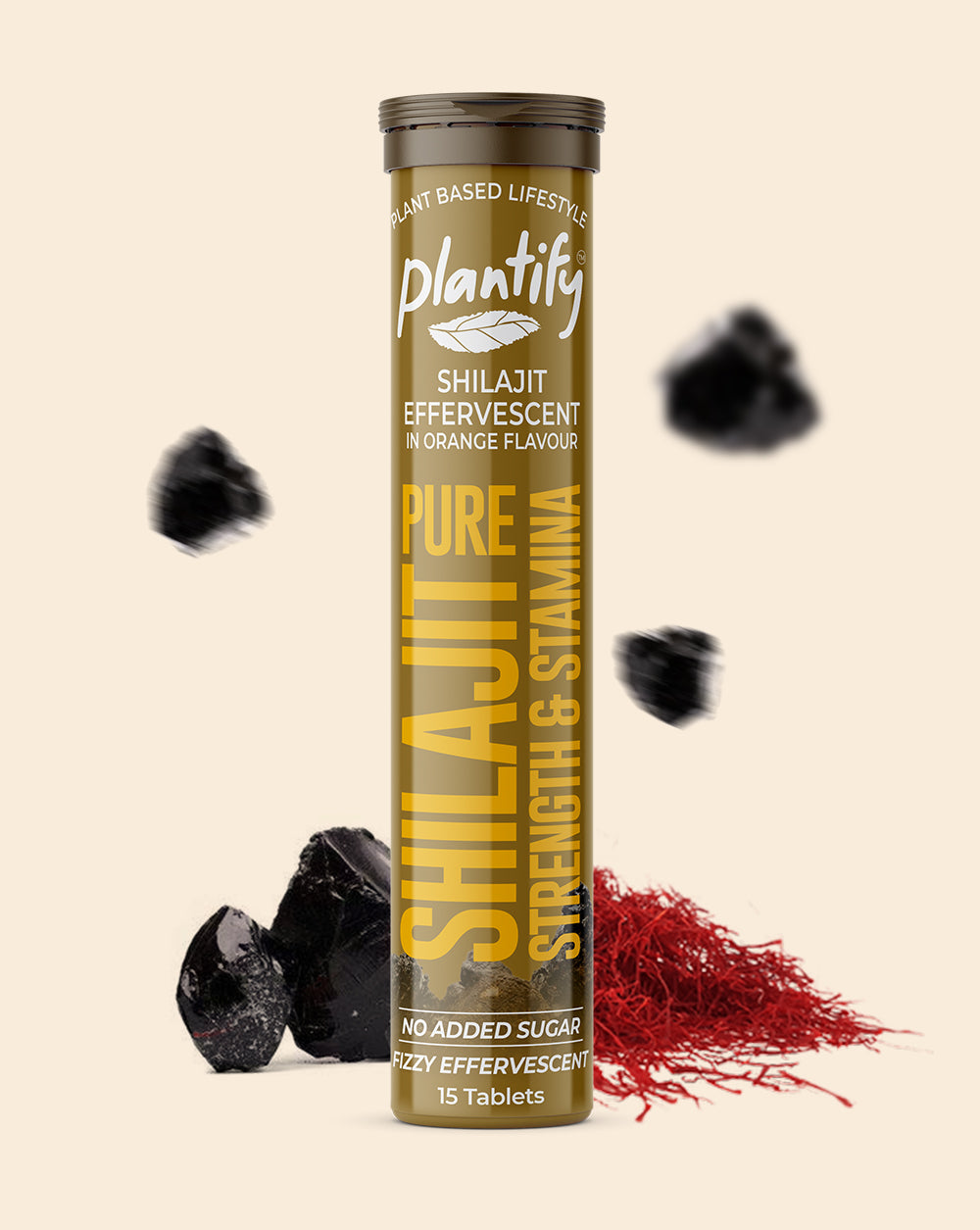 Pure Himalayan Shilajit Effervescent Tablets | Boost Energy & Vitality with Plantify